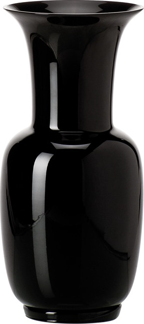 10640938 VENINI Ваза Venini "Опалино" 36х17см (черная) Стекло 
