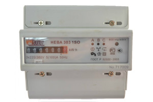 15477219 Электросчетчик 303 1S0 222743 ТАЙПИТ НЕВА