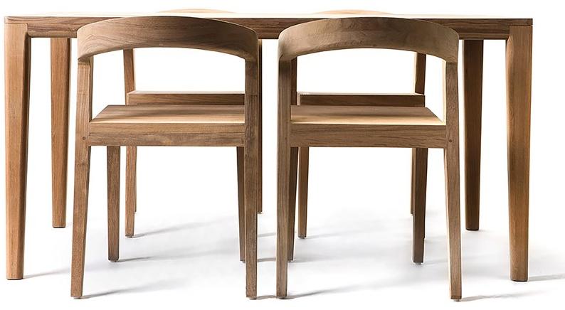 Wildspirit Прямоугольный садовый стол из тика Play Plta145wte - Вид №1