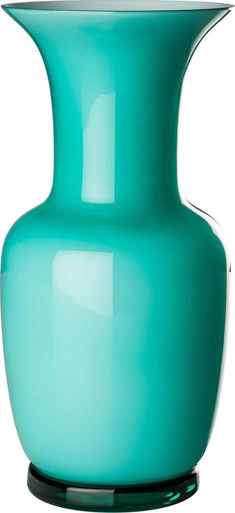 10627261 VENINI Ваза "Опалино" 36х17см (мятно-зеленая) Стекло 