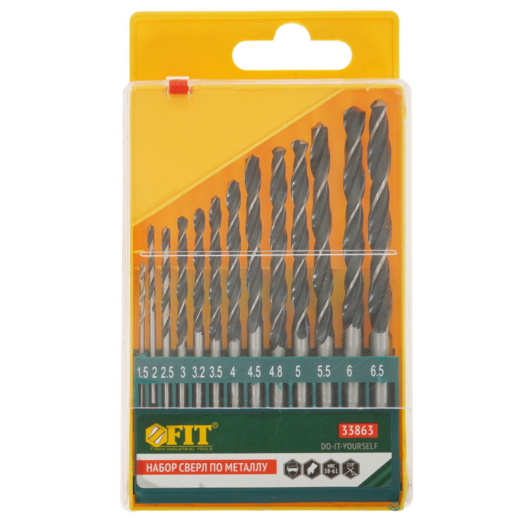 Набор сверл FIT 33863 9002741 STDN-0020336 - Вид №1