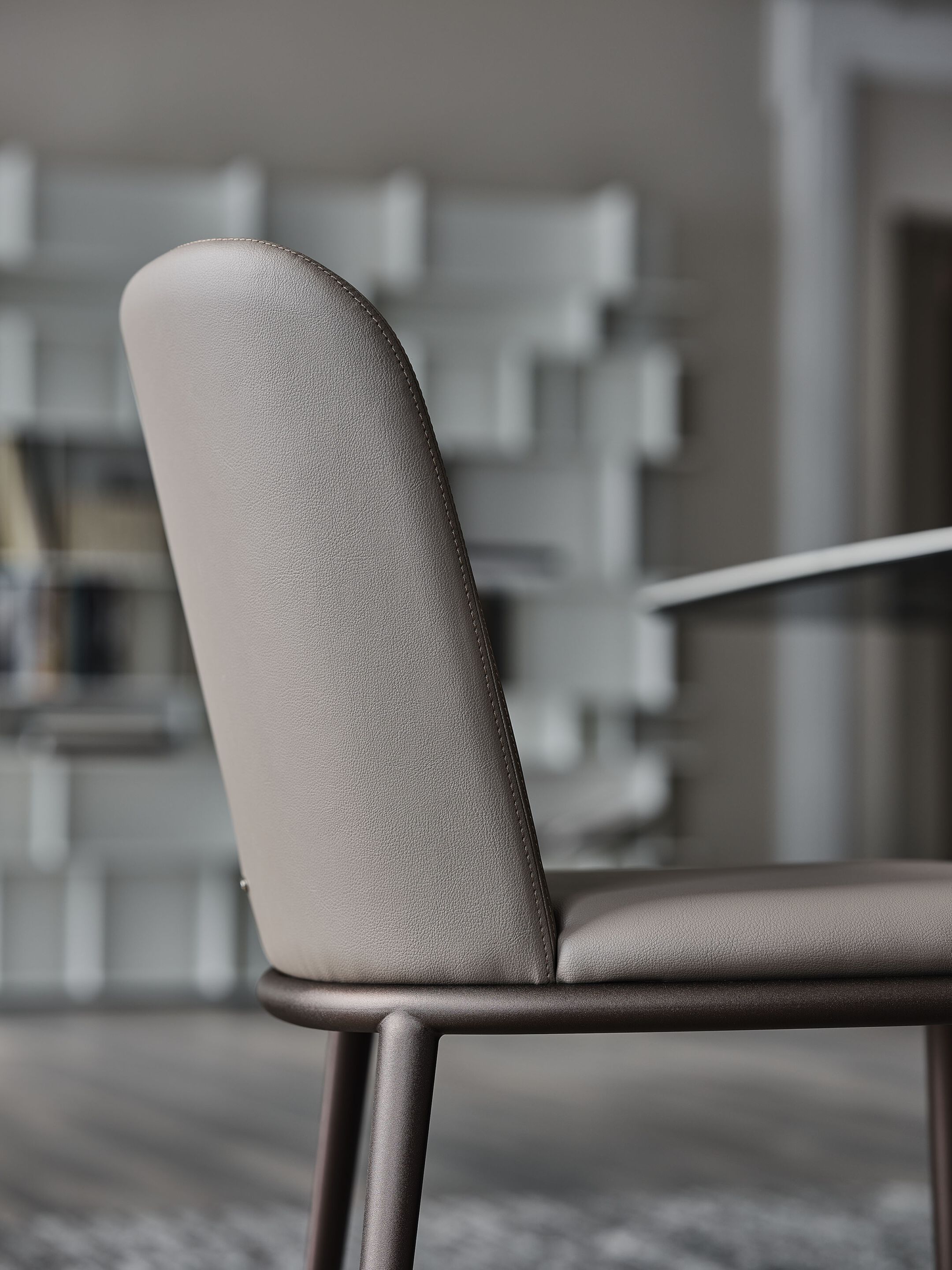 Кожаный мягкий стул Cattelan italia Magda ARCH-00088964 - Вид №3