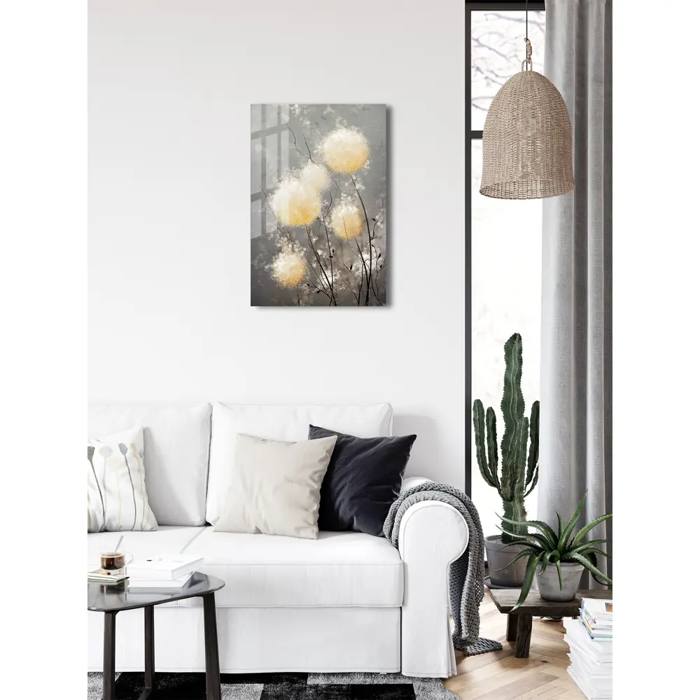 Картина на стекле Воздушные цветы 3 40x60 см 85282983 STLM-2111894 ARTABOSKO  - Вид №3