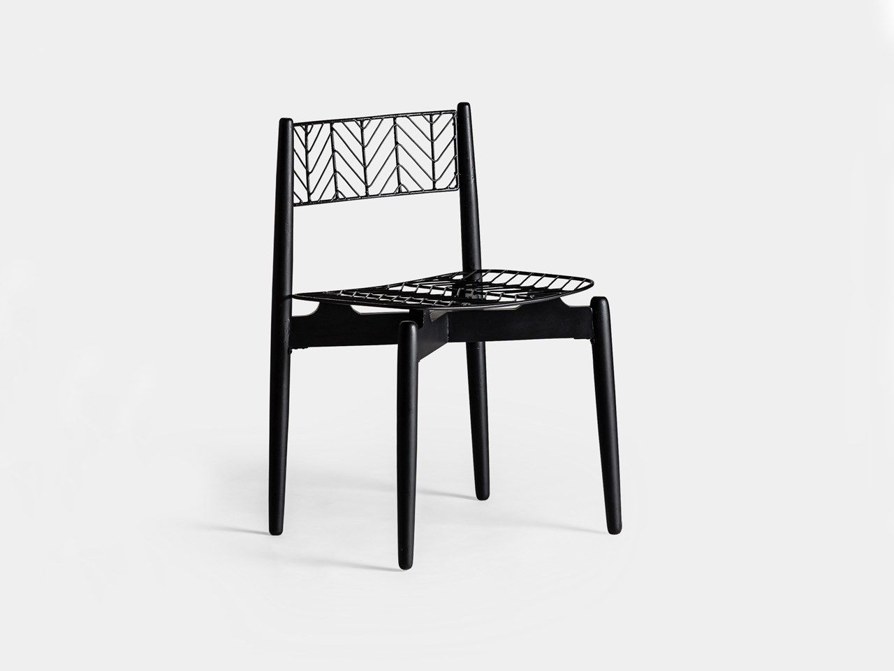 Стул из железа и красного дерева Vical Home Plissé Metal ARCH-00109281