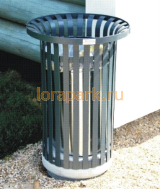 P01-MU.M ПАРАЛЛЕЛЬ бетон, урна уличная на бетонном основании LAB.Space 