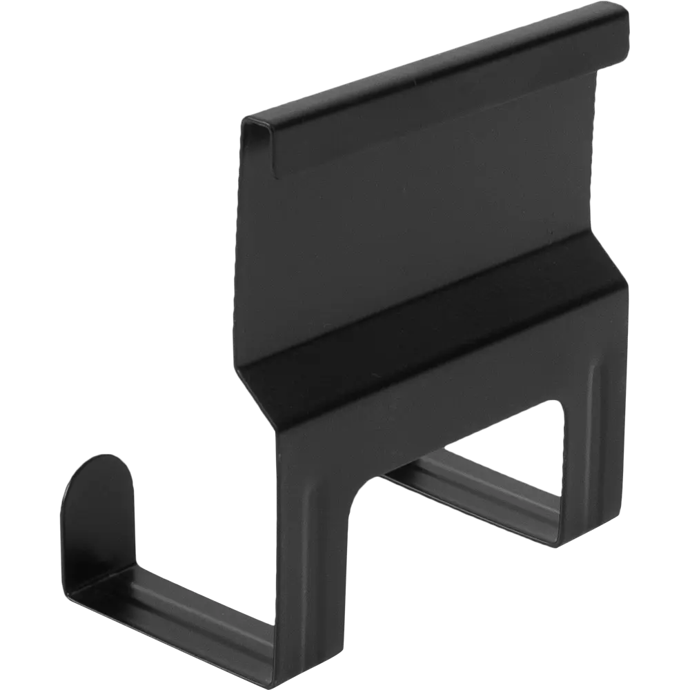 Крючок двухрожковый Swensa Lund для рейлинга цвет чёрный STLM-2089581 - Вид №1