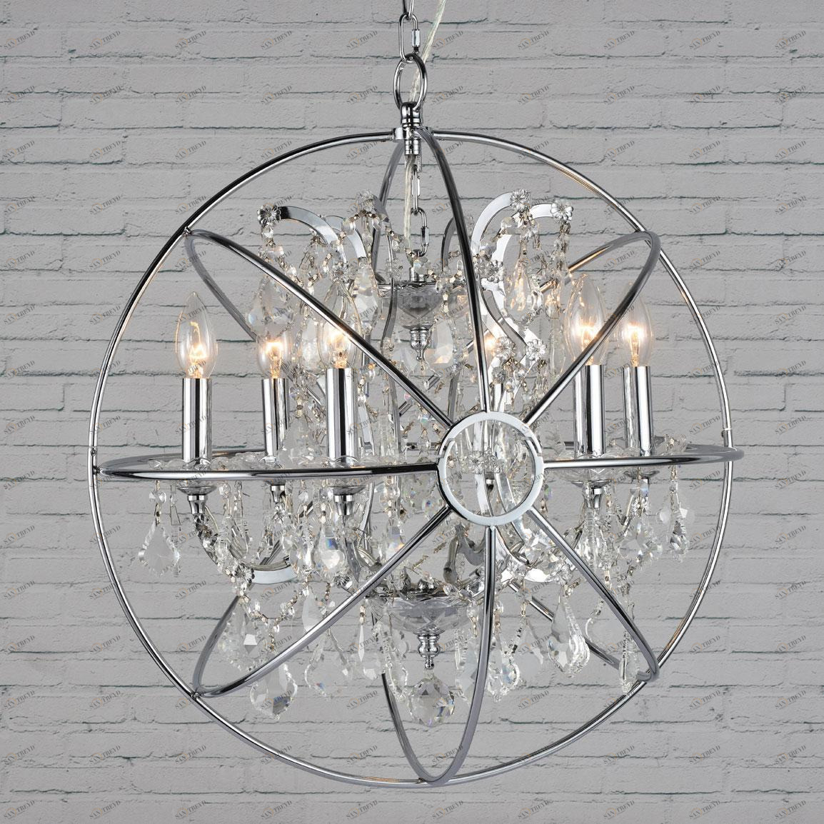 Подвесная люстра Loft IT Crystal Wins Loft1896/6 LOFT IT ДИЗАЙНЕРСКИЕ, CRYSTAL WINS 117918 Хром 