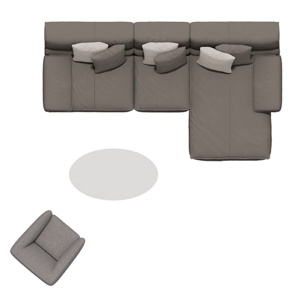 Модульный тканевый диван Febal Casa подпись ARCH-00116629 - Вид №14