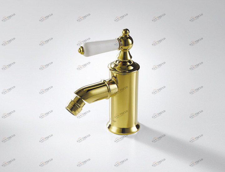 Смеситель для биде, покрытие золото ART F375109G bravat