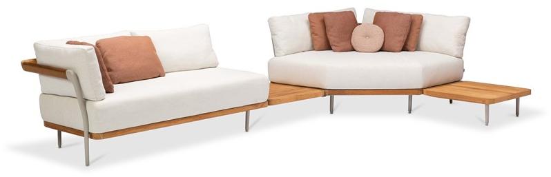 MANUTTI Угловой модульный садовый диван из ткани Flex sun-id-1392170 - Вид №2