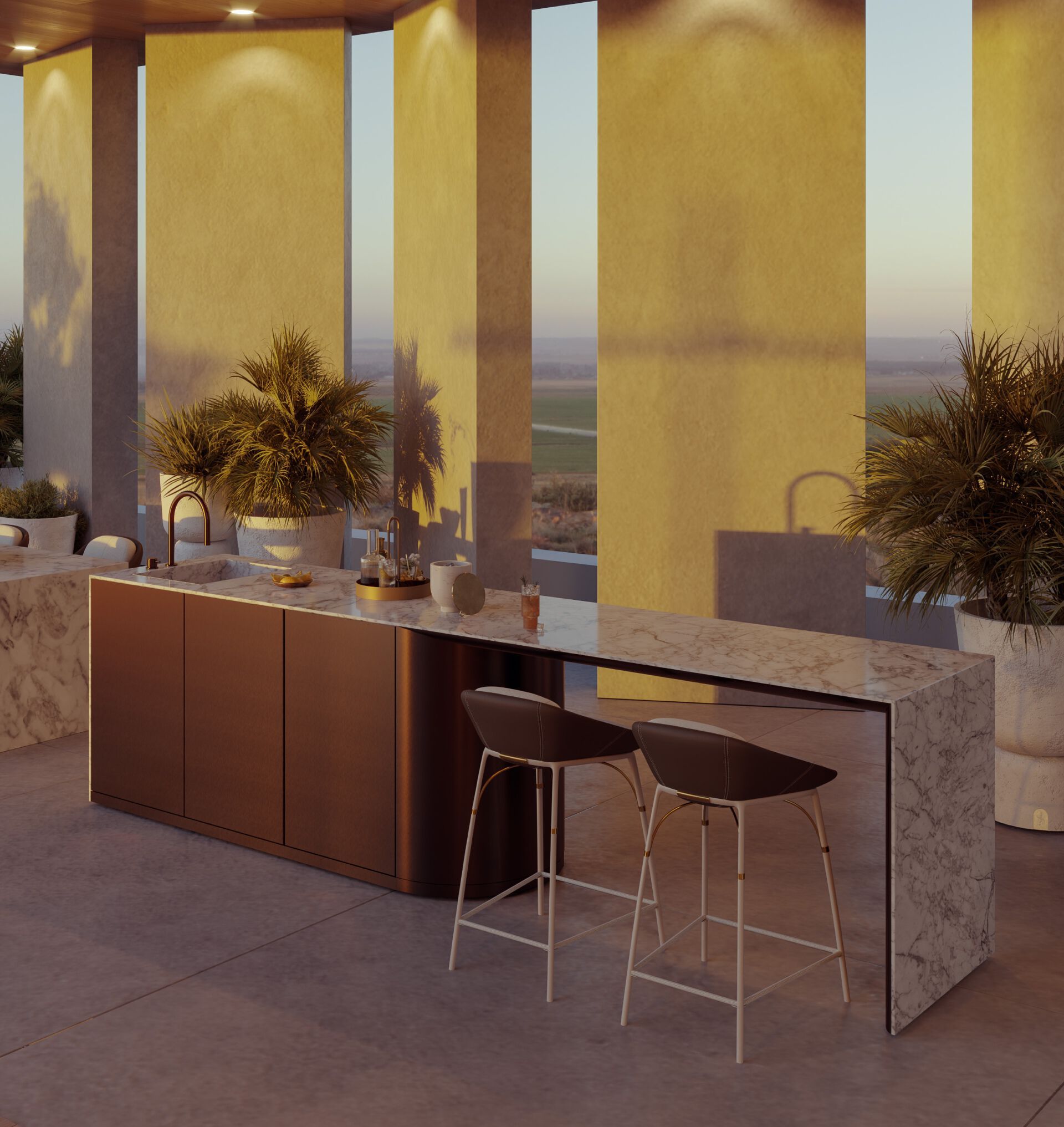 Высокий тканевый садовый стул Myface NERO ARCH-00095406 - Вид №9