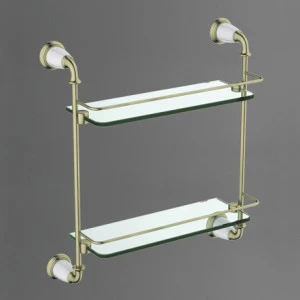 Двойная стеклянная полка ART&MAX BIANCHI AM-E-2611-D-Br