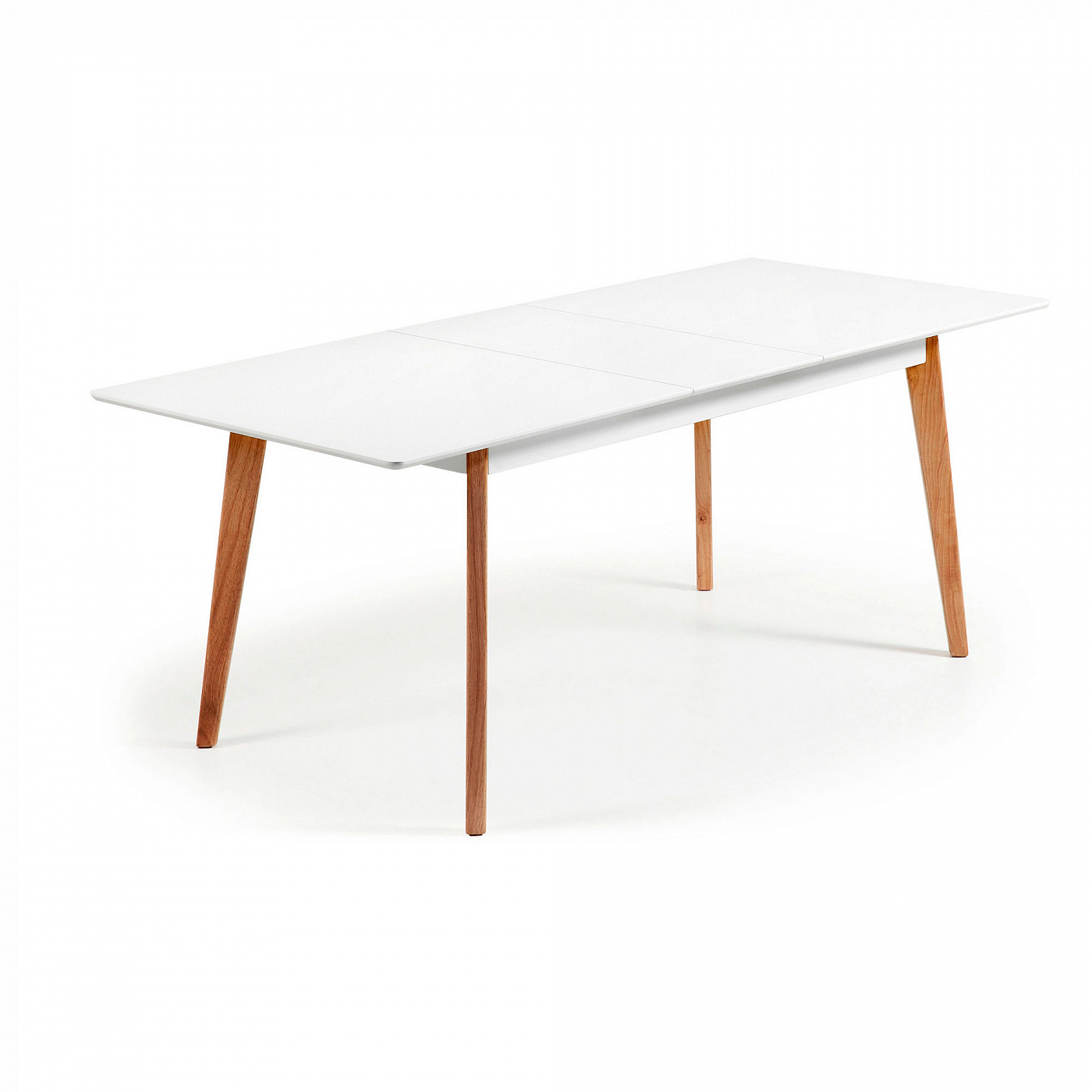 023493 Стол обеденный Meety 160(200)x90 белый La Forma Melan  - Вид №1