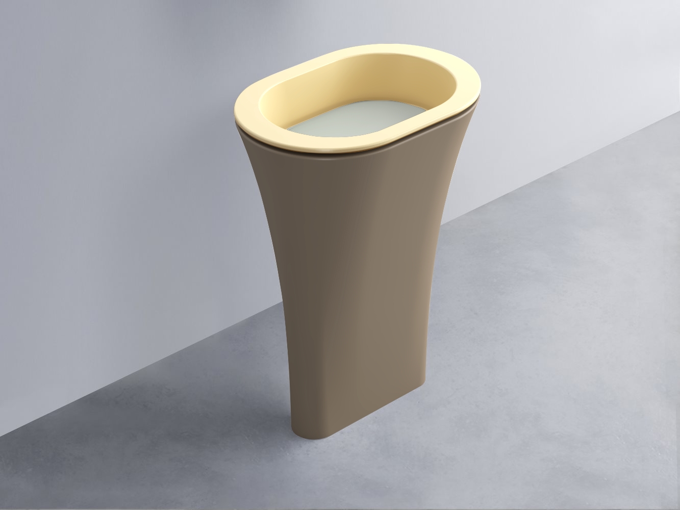 AMLA65-CN+AMPILO-PM+AMCOLO-AN Раковина Amedeo Ovale отдельностоящая cielo Enjoy + Amedeo Ceramica Cielo