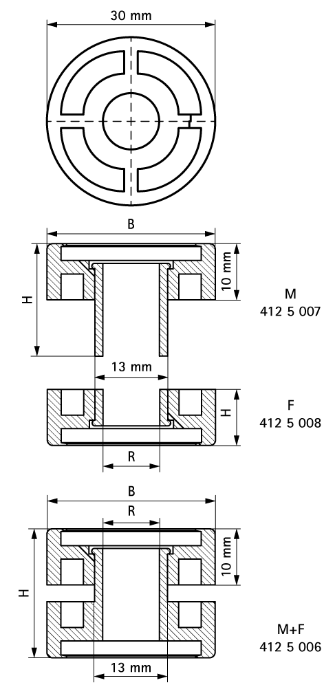 4125007 BIS Виброгаситель для звукоизоляции при монтаже на профиле walraven  - Вид №1