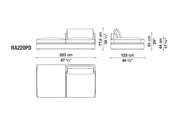 Ткань диван B&B Italia Ричард ARCH-00082196 - Вид №62