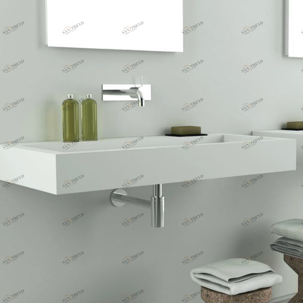 47020 Подвесная раковина настенная овальная MOMA Design  белая 