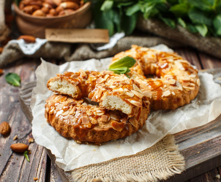 6337 Кольца песочные с миндалем и карамелью Вкусляндия  - Вид №1