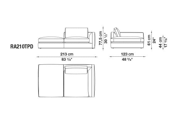 Ткань диван B&B Italia Ричард ARCH-00082196 - Вид №57