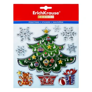 Декоративная наклейка Нарядная елка 18х23см