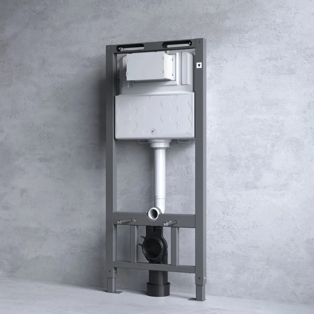 Комплект инсталляции AM.PM Tech с безободковым унитазом Moneron клавиша AM.PM Tech L хром STLM-2018227 - Вид №5