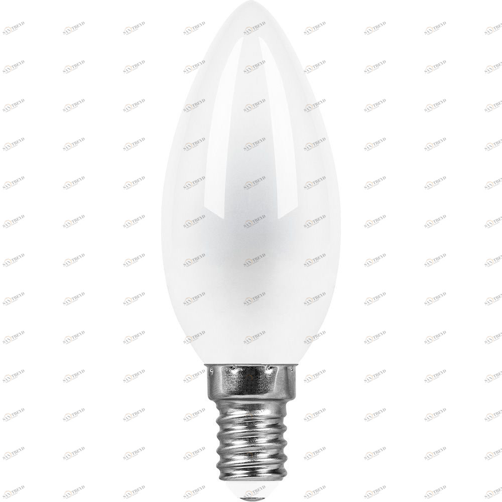 Лампа светодиодная Feron "Свеча" E14 9W 2700K LB-73 25955 FERON  00-3956797 Матовый 