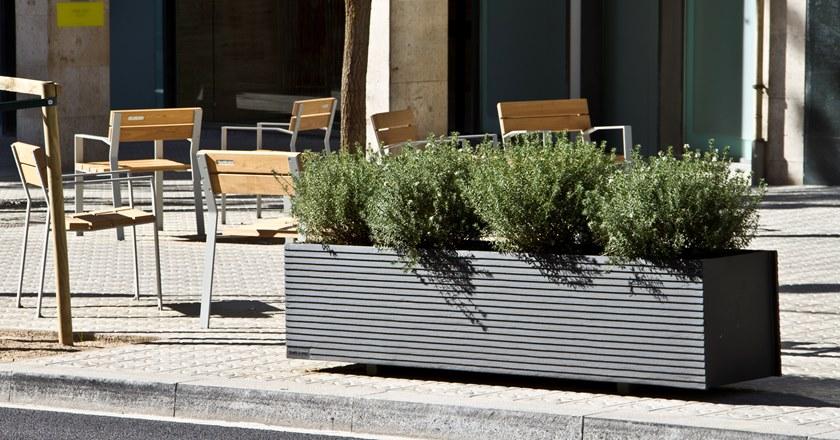 URBIDERMIS Прямоугольная кашпо для общественных мест из чугуна sun-id-1514682 - Вид №4