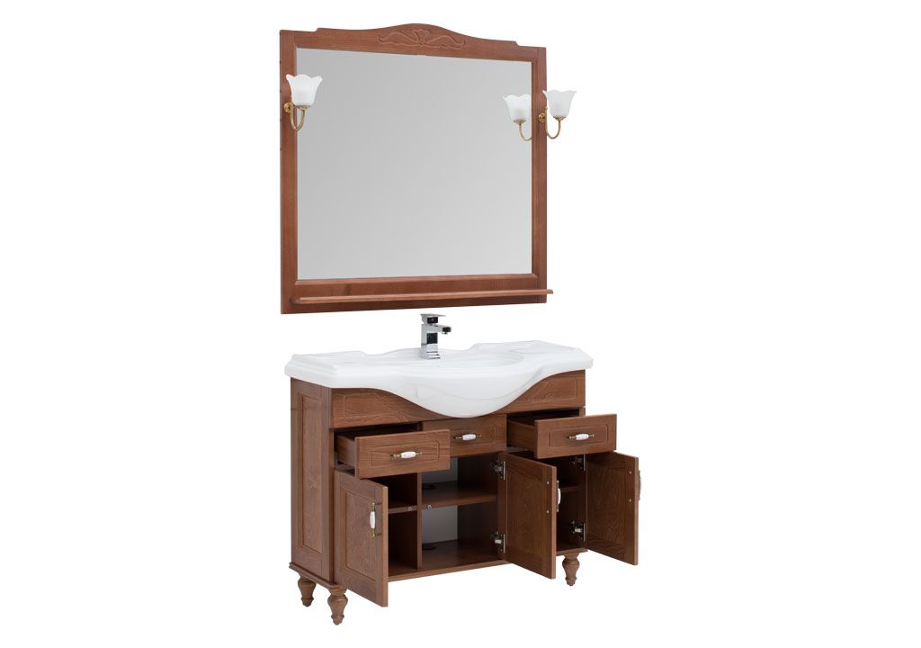 Мебель для ванной Aquanet Амелия S 105 орех 00234652 - Вид №1