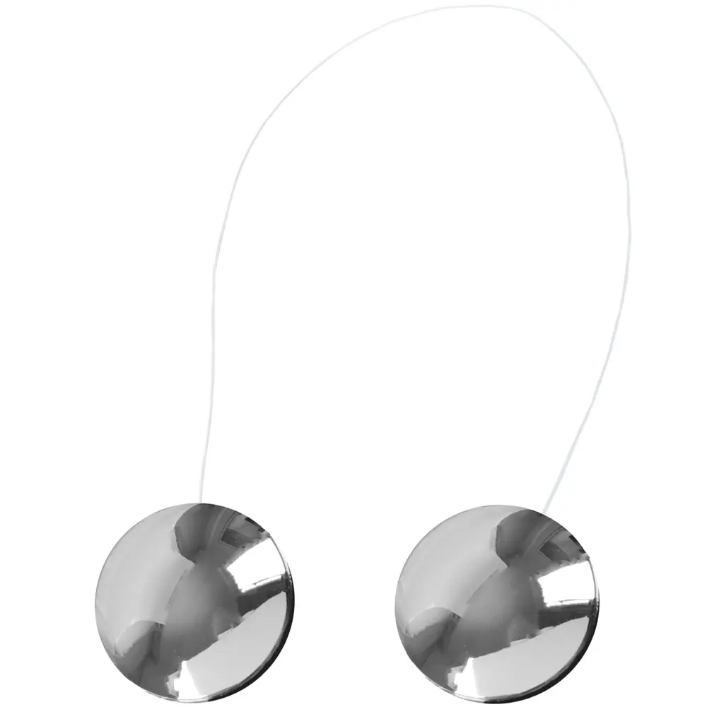 Клипса для шторы на леске "Шарм" цвет глянцевое серебро 2 шт Santreyd STLM-2210615