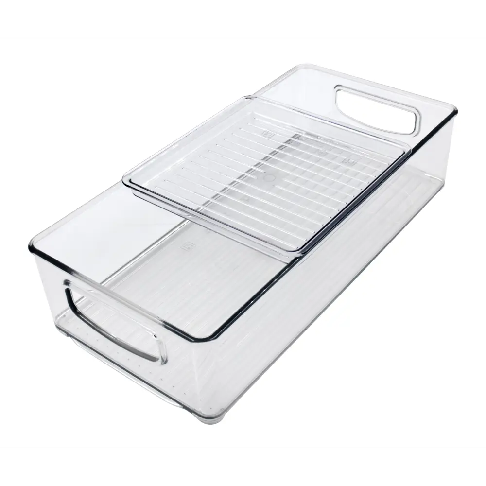 Контейнер для пищевых продуктов KONSENSA 15.2x15.2x1.5 см пластик прозрачный STLM-2035343 - Вид №3