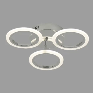 Люстра потолочная светодиодная Fleco 20200-3 CR 48 Вт регулируемый белый свет