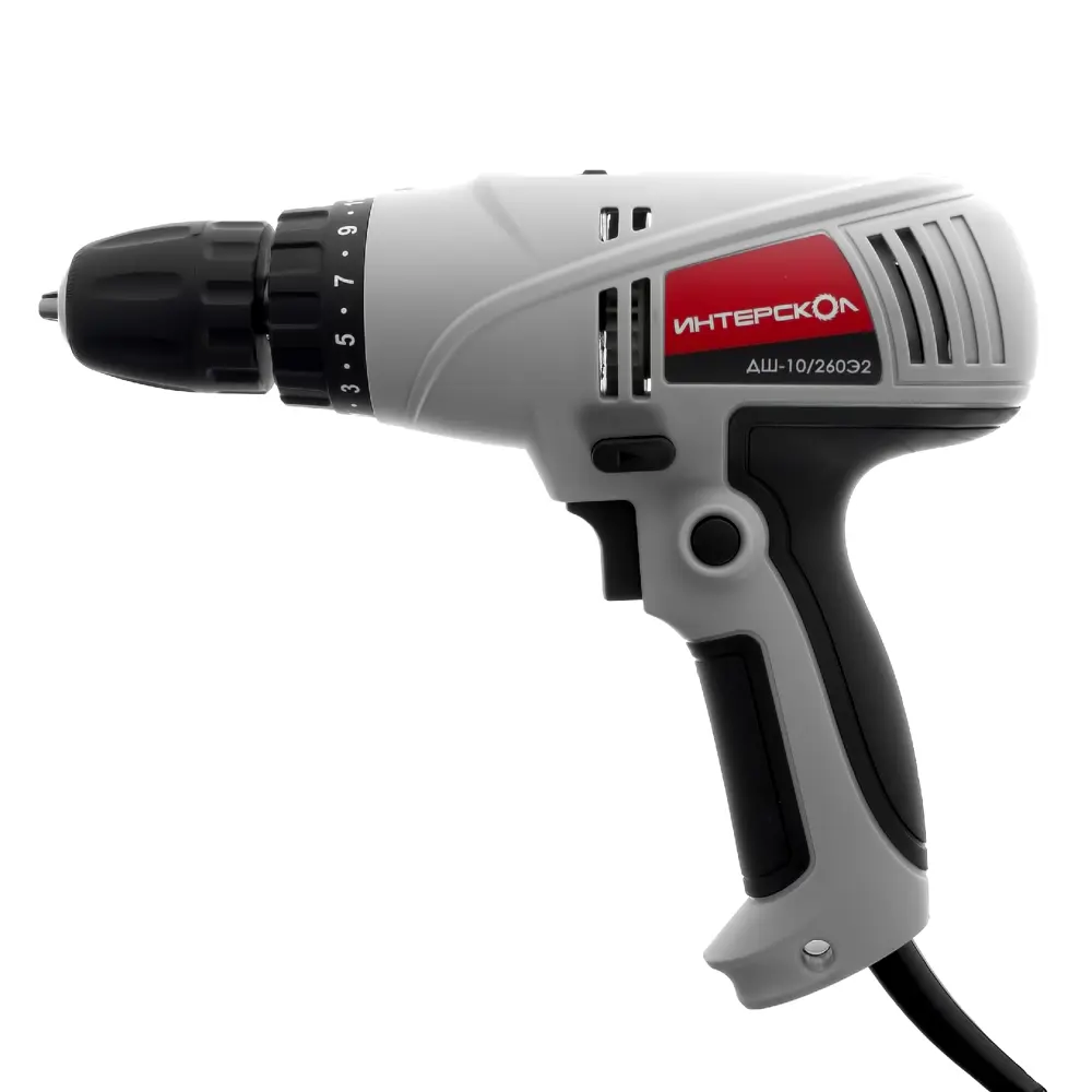 Дрель сетевая безударная Интерскол ДШ-10/260Э2, 260 Вт STLM-2052431 - Вид №1