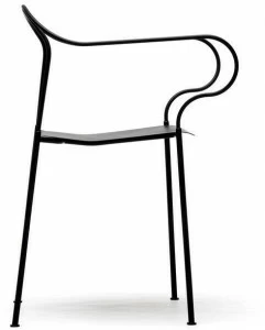 Nola Industrier Стул для ресторана из стали с подлокотниками Kyparn