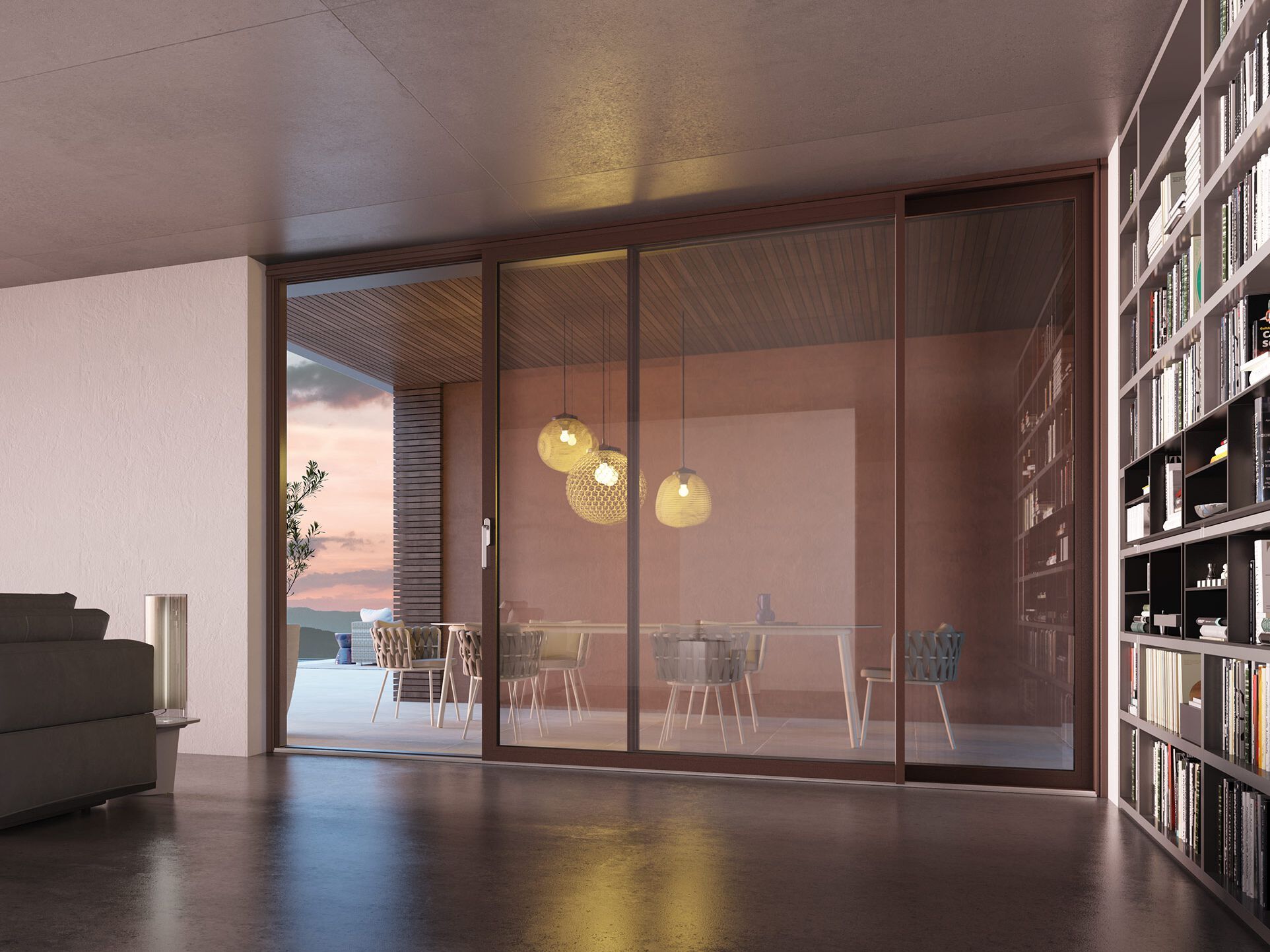 Алюминиевое раздвижное окно D&V Serramenti ASE 60 ARCH-00054617 - Вид №1