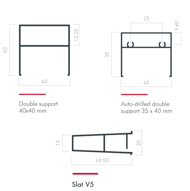 Алюминиевые жалюзи Saxun V-50 ARCH-00123686 - Вид №2