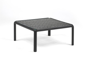 Стеклянный квадратный садовый столик