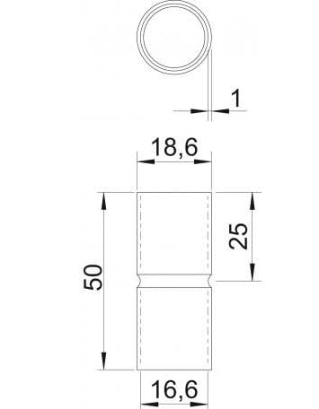 Стальная втулка для электрооборудования OBO Bettermann BlackLine ARCH-00148660 - Вид №2