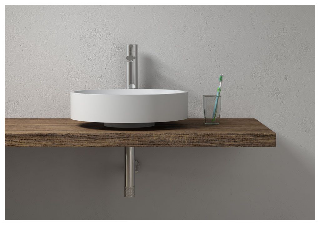 V40 Накладная раковина на столешницу  круглая Aquanet  - Вид №1