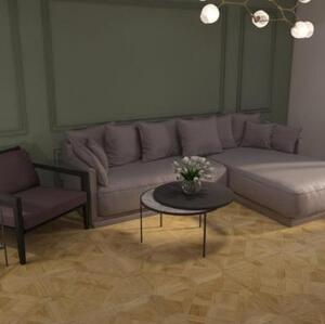 Модульный паркет Da Vinci Vitalina Дуб Натур (Гладкая) 650х650 мм.