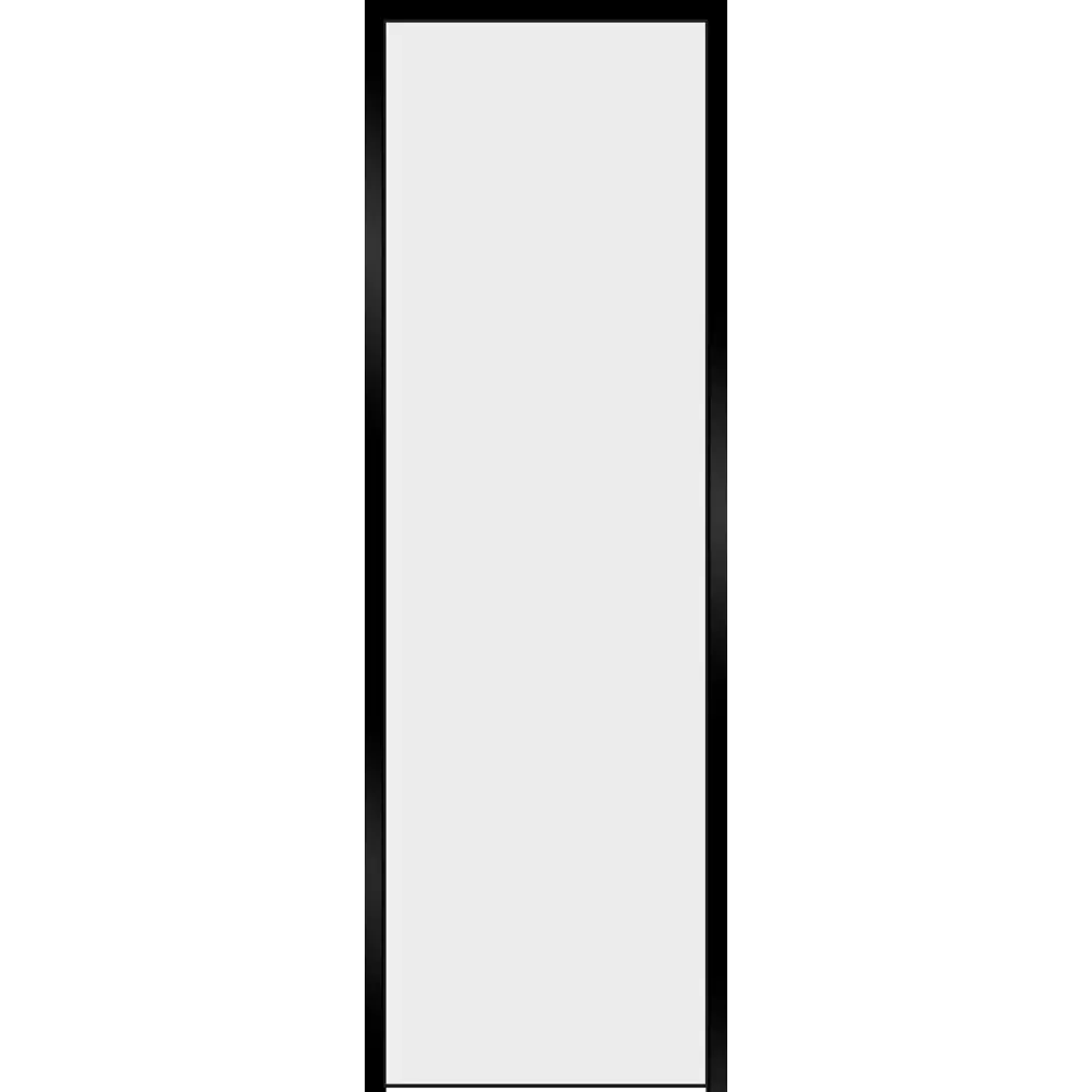 Дверь межкомнатная глухая с замком комплекте Invisible 60x200 см левая/правая черная алюминиевая кромка цвет белый 89382994 STLM-2063015 VELLDORIS 