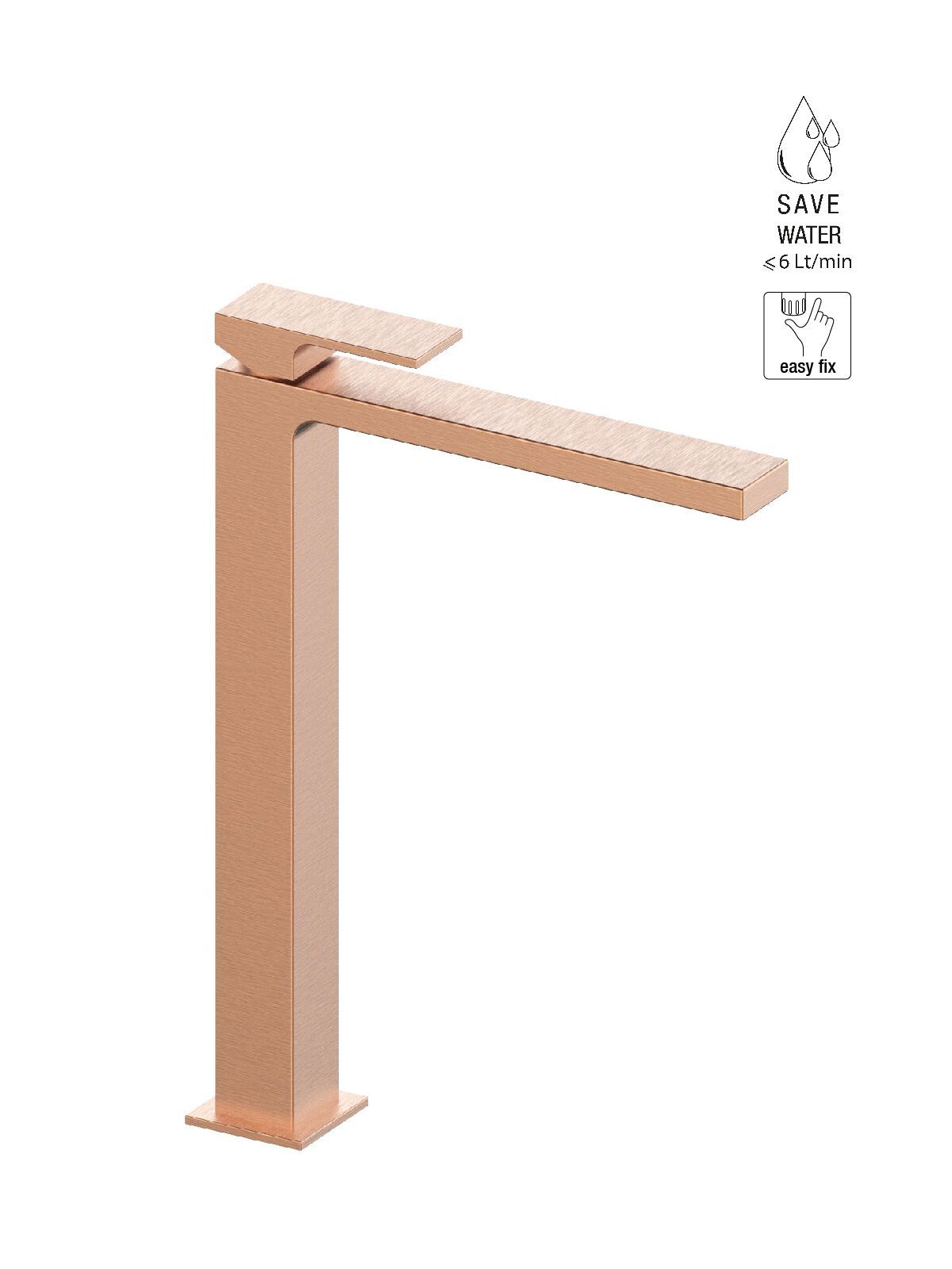 Смеситель для раковины высокого пола с ограничителем расхода Rubinetterie Frattini Vita Due ARCH-00149836 - Вид №13