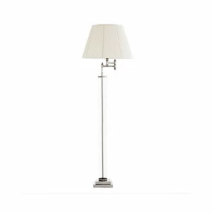 Напольная лампа Beaufort от Eichholtz Прозрачный 108489 EICHHOLTZ  059987 Белый;хром