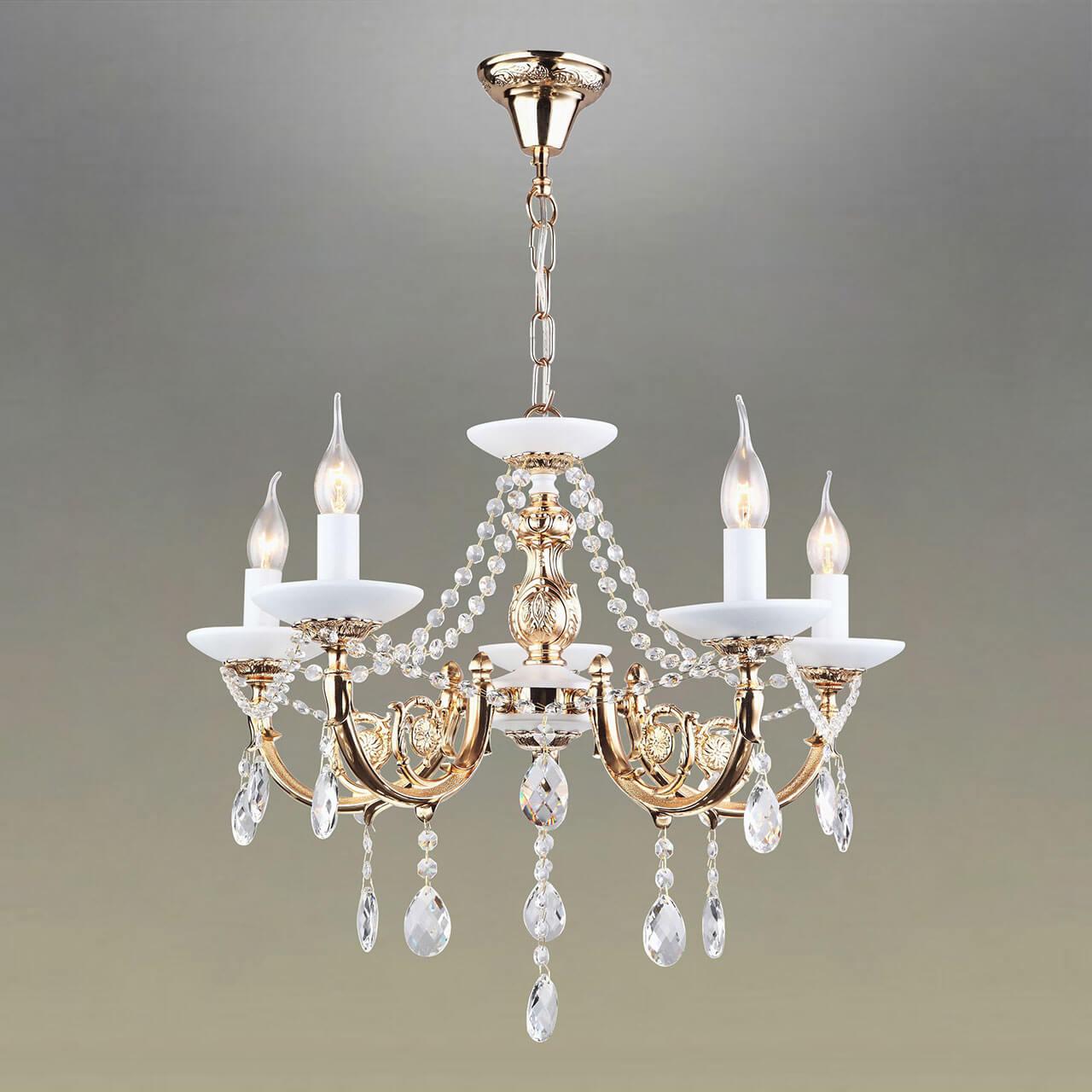 Подвесная люстра Omnilux Micavante OML-75703-05 OMNILUX MICAVANTE 220463 Белый  - Вид №1