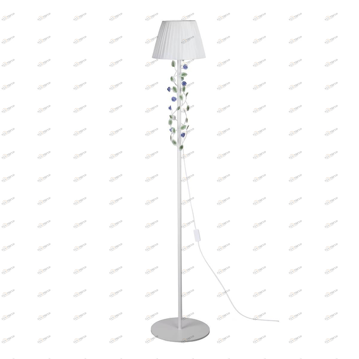 Торшер с абажуром белый Vitaluce V1794-0/1P VITALUCE  00-3908919 Белый 