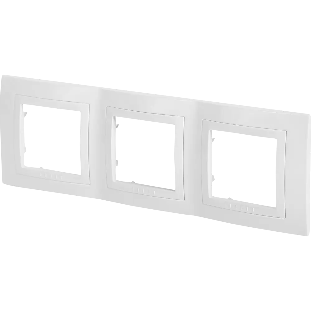Рамка для розеток и выключателей Systeme Electric Unica 3 поста, цвет белый STLM-2201560 - Вид №1