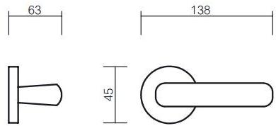 Pasini Ручка Замак на розе  8360  - Вид №2