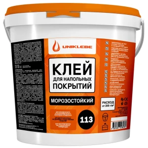 91612041 Клей монтажный Uniklebe 113 для напольных покрытий морозостойкий 7 кг STLM-0888943