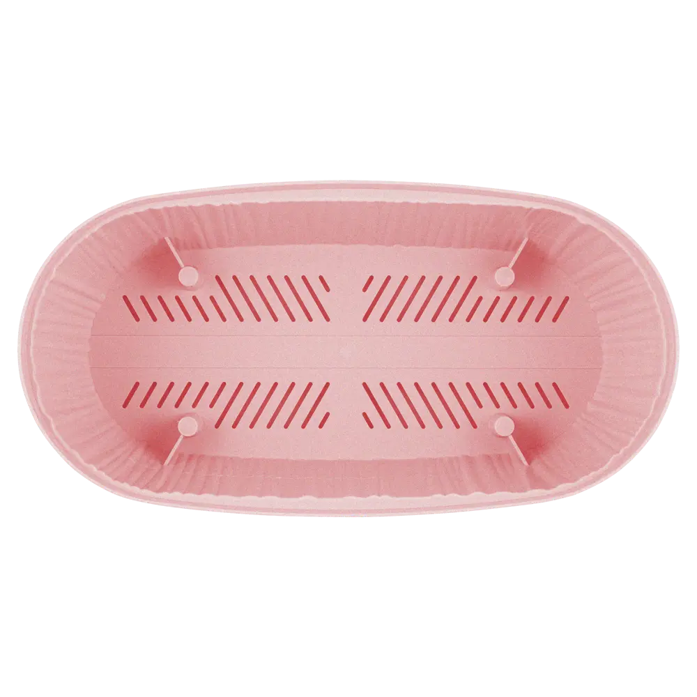 Горшок цветочный Barcelona 27.7х14.4х12.2см v2.7л овальный пластик розовый INGREEN STLM-2015811 - Вид №1