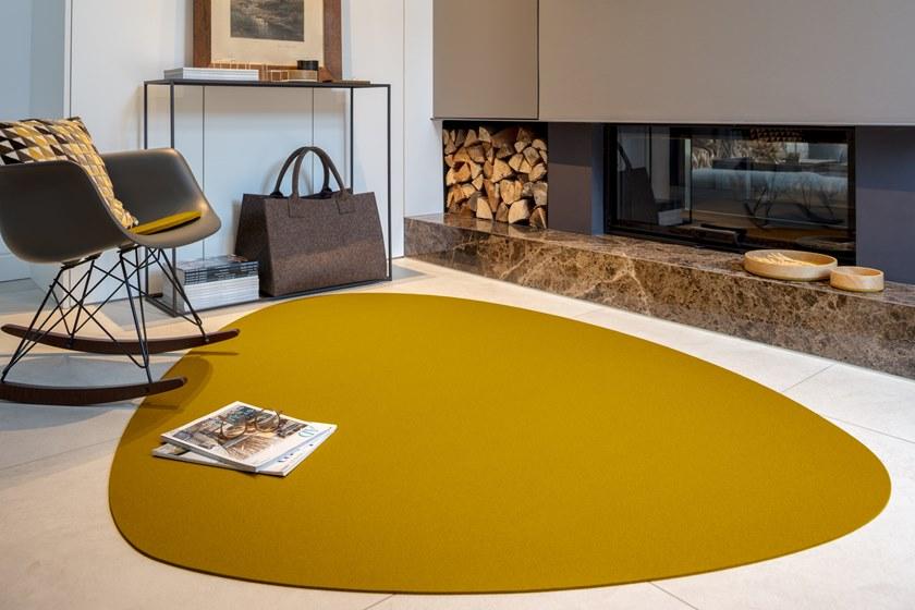 HEY-SIGN Однотонный войлочный коврик Stone sun-id-1437163 - Вид №1