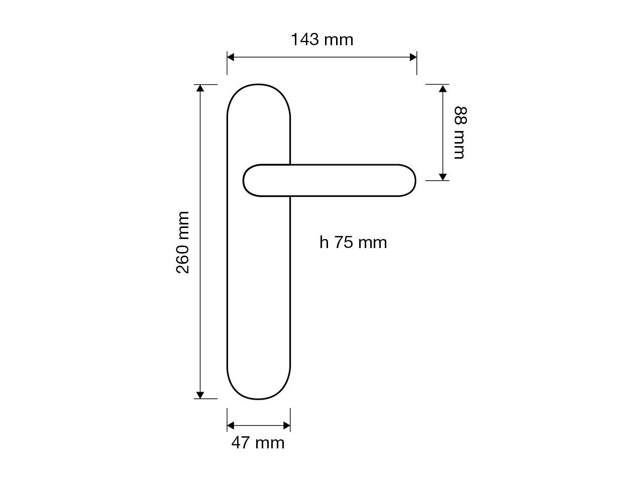 Латунная ручка на пластине LINEA CALI' Cavity ARCH-00033781 - Вид №2